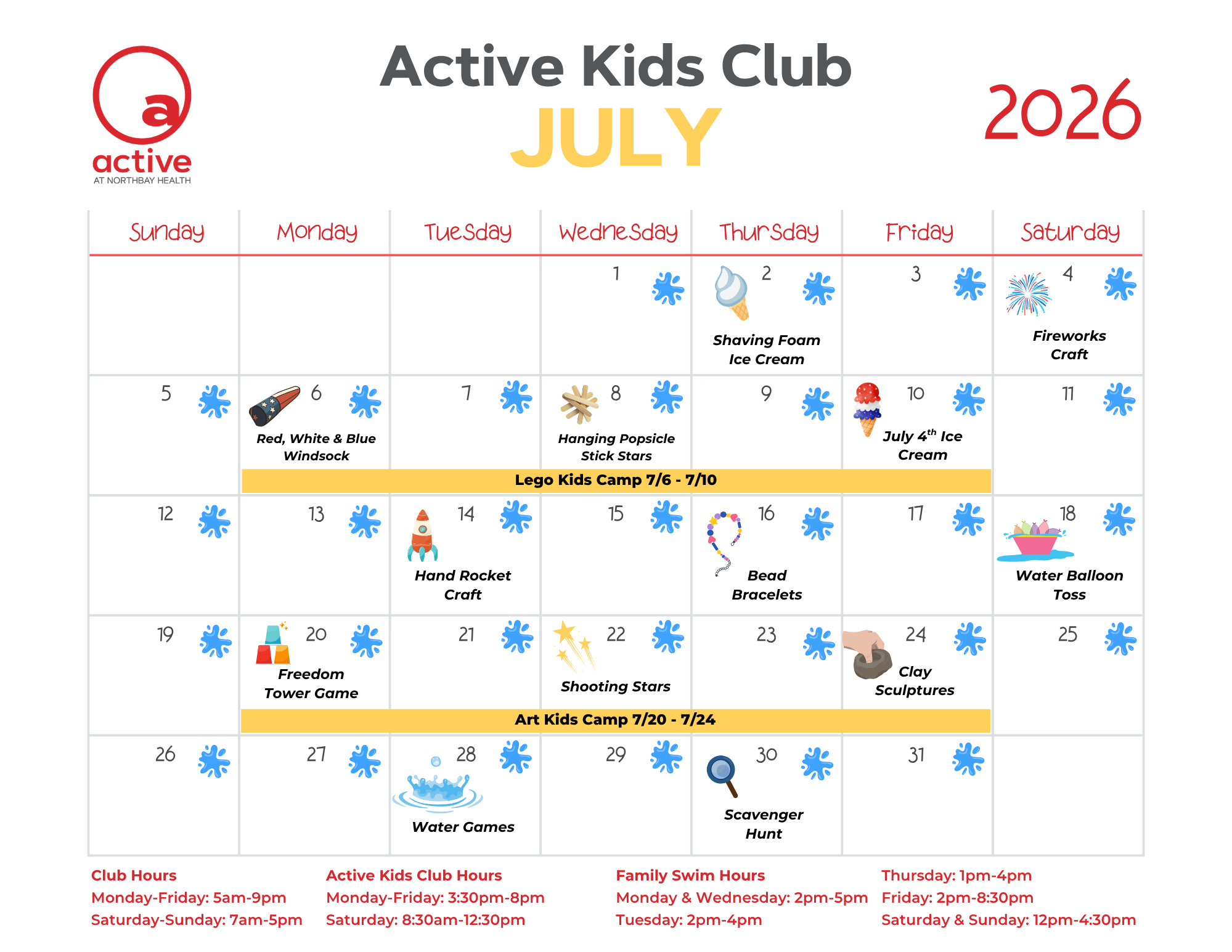 AWCNB Active Kids Club Calendar 0726