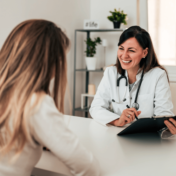 Doctor helping patient