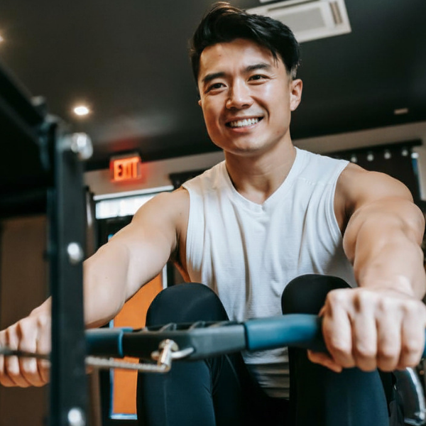 Fitness Member Working Out